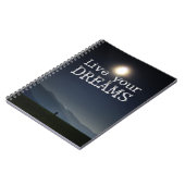 Live je droommotivatie citaat notitieboek (Linkerzijde)