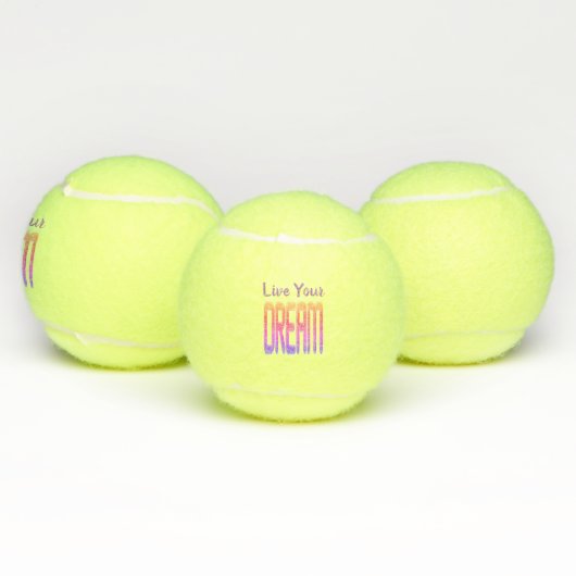 Live Je droomtennis Balls Tennisballen (Multi)