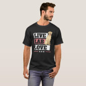 Live Lab Love Labrador Retriever Dog Yellow Labra T-shirt (Voorkant volledig)