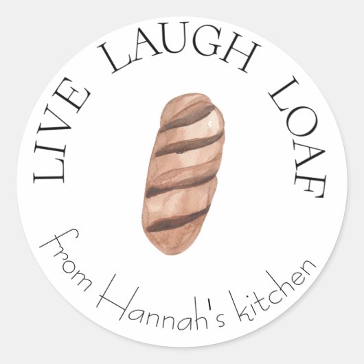 Live Lach Brood Baker's Label (Voorkant)