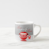 Live Lach Grote Mond Leuke Espresso Mok (Rechts)