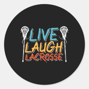 Live Lach Lacrosse Doelman Goalie Sport Lax St Ronde Sticker