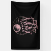 Live Lach Lesbische Raccoon Lesbische LGBTQ Pride Spandoek (Verticaal)