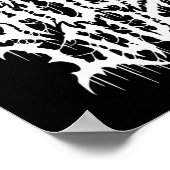 Live Lach Liefde Black Metal Parodie Leuke Typogra Poster (Hoek)