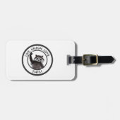 Live Lach Liefde Deze Grappige Wasbeer Bagagelabel (Voorkant horizontaal)