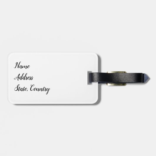 Live Lach Liefde Een Akita Bagagelabel (Achterkant horizontaal)