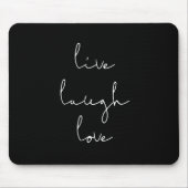 Live lach liefde mousepad muismat (Voorkant)