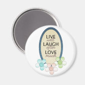 Live Lach Liefde Patch Magneet (Voorkant / Achterkant)
