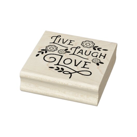 Live Lach Liefde Rubber Art Stamp Rubberstempel (Stempel)
