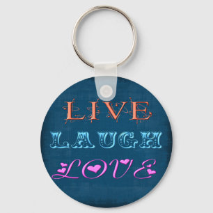 Live Lach Liefde Sleutelhanger