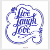 LIve lach liefde  Sticker (Vel)