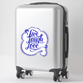 LIve lach liefde  Sticker (Koffer)