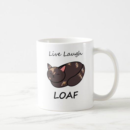 Live Lach Loaf Tortie Cat Mok (Rechts)