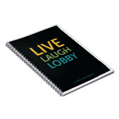 Live Lach Lobby Notitieboek - Zwart (Rechterzijde)