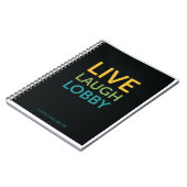 Live Lach Lobby Notitieboek - Zwart (Linkerzijde)