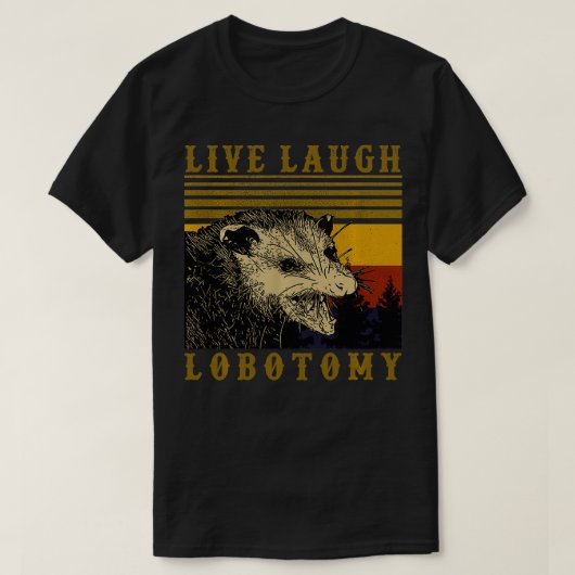 Live Lach Lobotomie  Opossum T-shirt (Design voorkant)