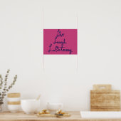 Live Lach Lobotomie Poster (Keuken)