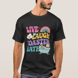 Live Lach Toaster Th Grappig Skelet Meme Donkere H T-shirt