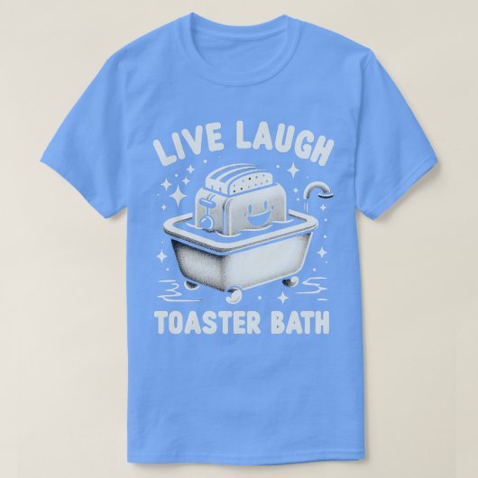 Live Lachbroodrooster Bath Design T-shirt (Design voorkant)