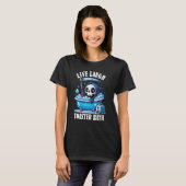 Live Lachen Broodrooster Bad Grappig Sarcastisch L T-shirt (Voorkant volledig)