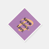 LIVE LACHEN LIEFDE EERSTE PAARSE MODERN PAPIER SERVET (Hoek)