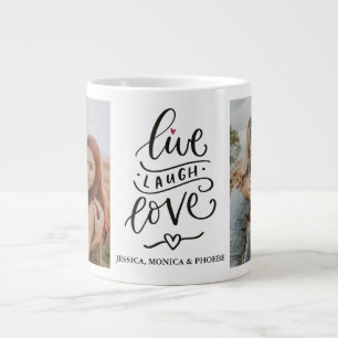 Live, Lachen, Liefde Gepersonaliseerde Foto Mok