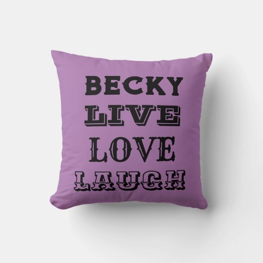 LIVE LACHEN LIEFDE NAAM PAARSE MODERN SIERKUSSEN (Voorkant)