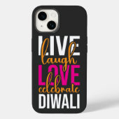 Live lachen liefde vieren Diwali Case-Mate iPhone Case (Achterkant)