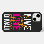 Live lachen liefde vieren Diwali Case-Mate iPhone Case (Achterkant (horizontaal))