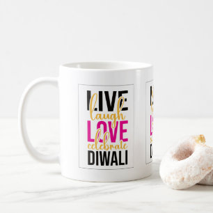 Live lachen liefde vieren Diwali Koffiemok
