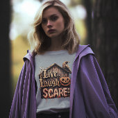 Live Lachen Schrik Grappig Halloween Sweatshirt