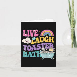 Live Lachen Toaster Bad Funny Skelet Meme Donkere  Kaart