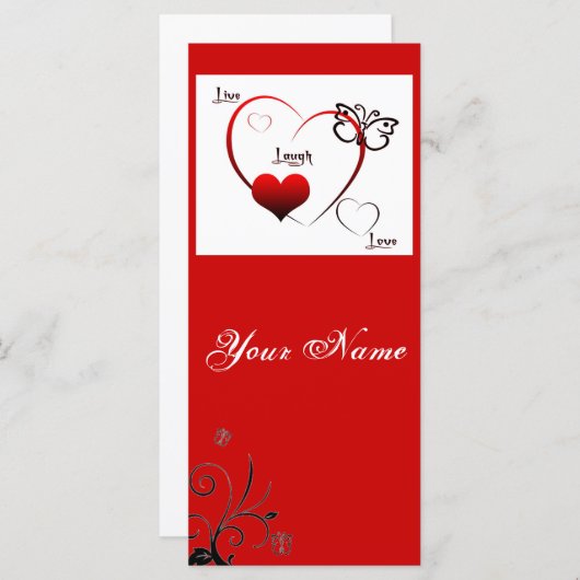 Live, lacht, Bladwijzer van liefde (Voorkant / Achterkant)