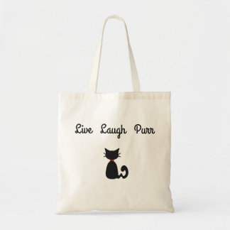 live lacht purper tote bag