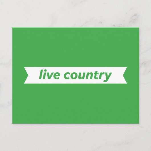 Live Land Briefkaart (Voorkant)