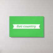 Live Land Canvas Afdruk (Voorkant)