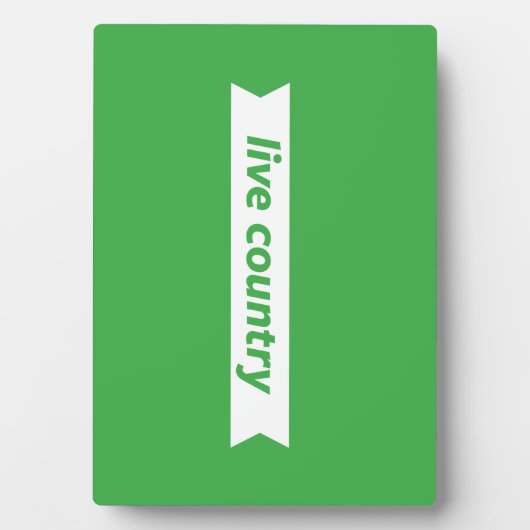 Live Land Fotoplaat (voorkant)