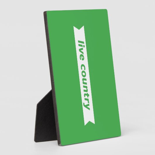 Live Land Fotoplaat (Zijkant)