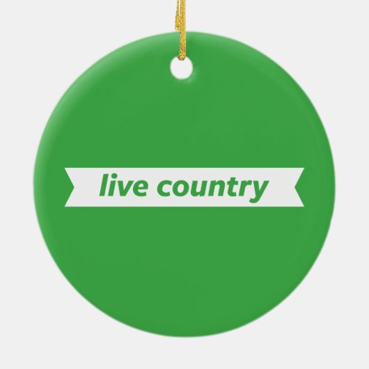 Live Land Keramisch Ornament (Achterkant)