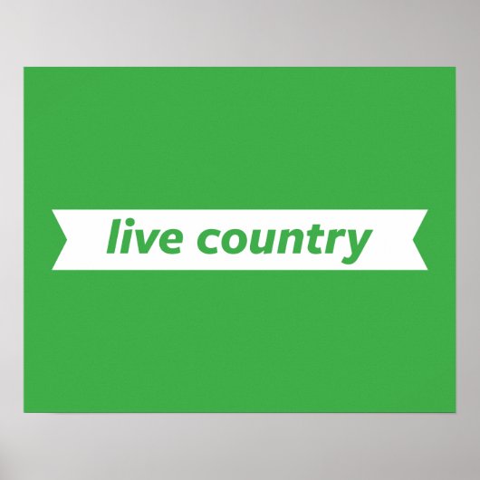 Live Land Poster (Voorkant)