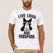 LIVE LANG EN PROSPER PANDA KITTY KAT T-Shirts (Voorkant)