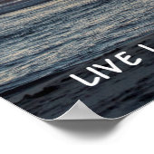 "Live Large" Beach Sunset Poster (14 x 11 inch) (Hoek)