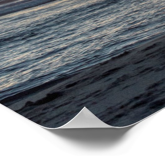 "Live Large" Beach Sunset Poster (14 x 11 inch) (Hoek)