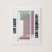 Live Large Love Chemstry Periodic Table Elements Legpuzzel (Verticaal)