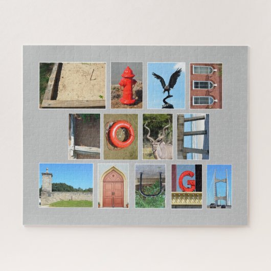 LIVE LAUGH afbeelding letters puzzel (Horizontaal)