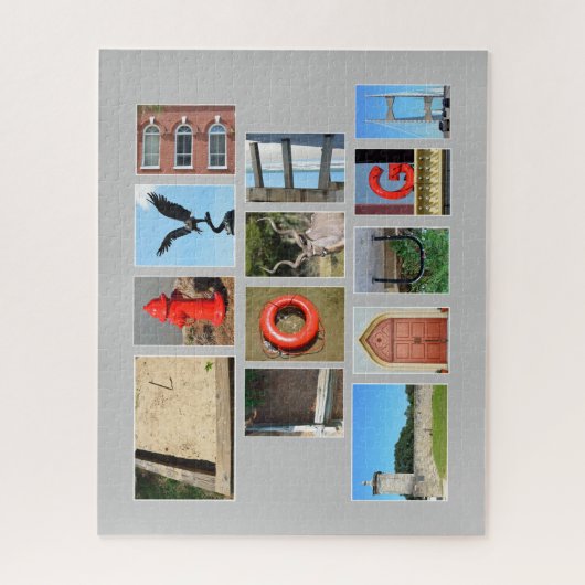 LIVE LAUGH afbeelding letters puzzel Legpuzzel (Verticaal)