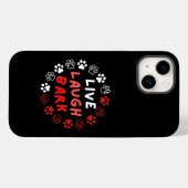 Live laugh bark.b zwart BG Case-Mate iPhone Case (Achterkant (horizontaal))