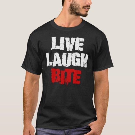 Live Laugh Bite Malinois Dutch Shepherd German Sh T-shirt (Voorkant)