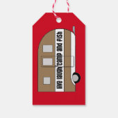 "Live, Laugh, Camp and Fish" Cadeaulabel (Achterkant)