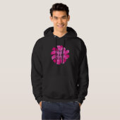 Live Laugh Cheer Pom Pom Bow Cheerlead Coach Hoodie (Voorkant volledig)